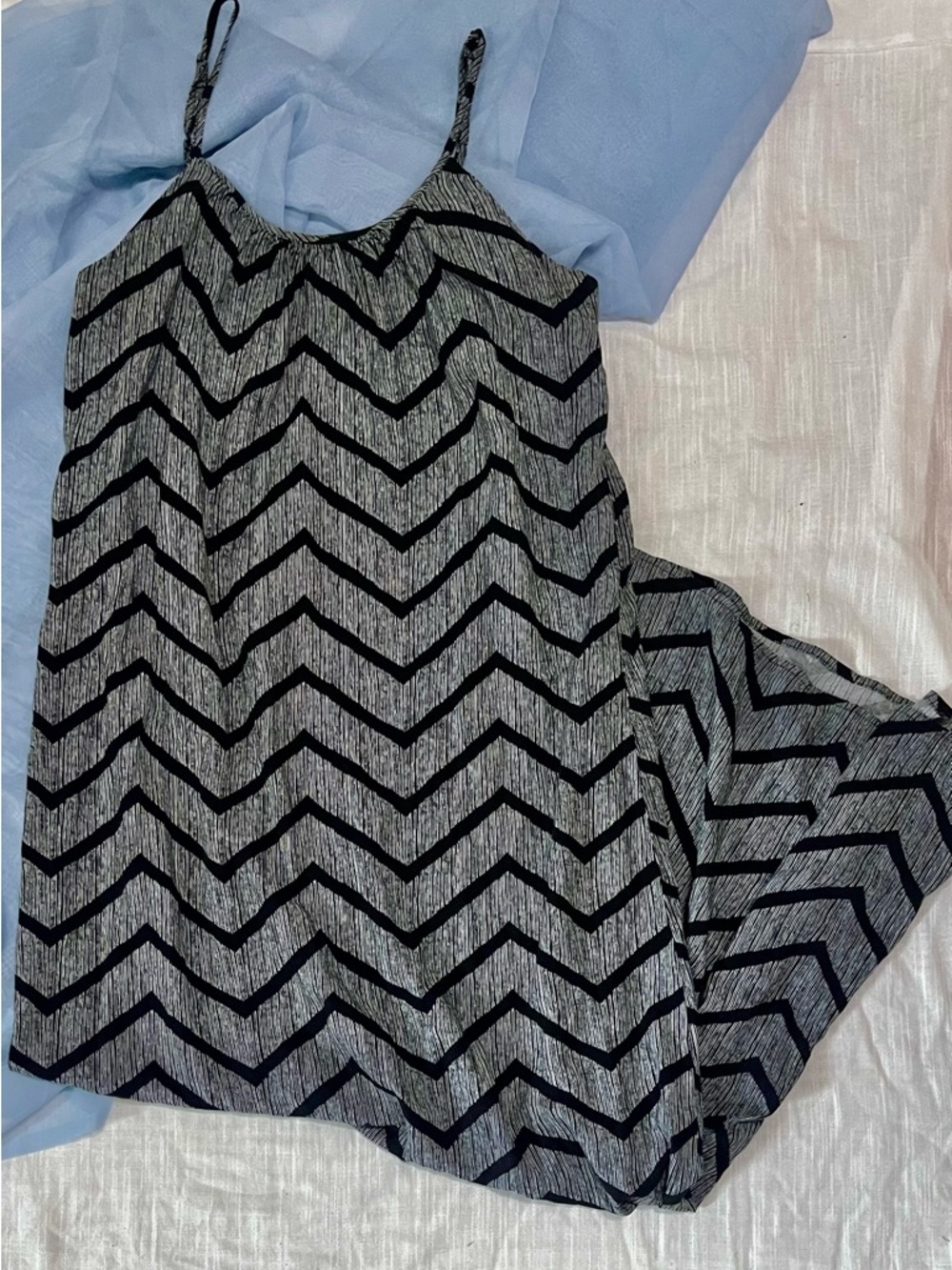 Merona Black Chevron Striped Spaghetti Strap Cami